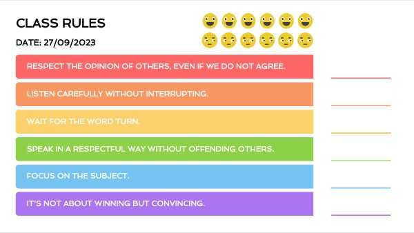 CLASS RULES 2ndA | Genially
