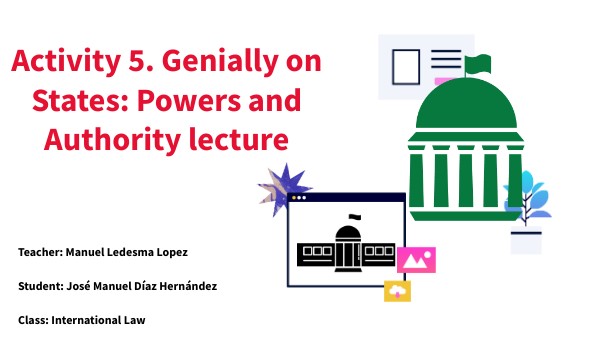Activity 5. Genially on States: Powers and Authority lecture | Genially