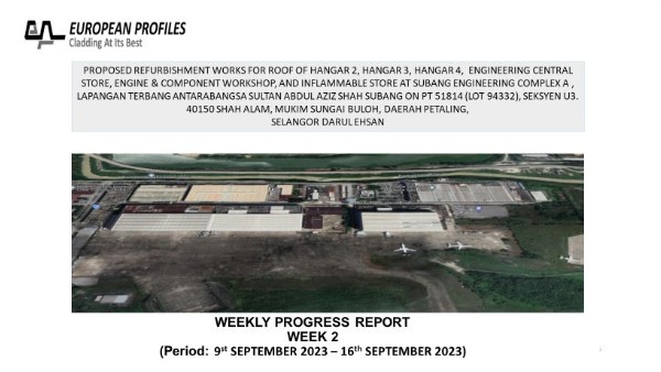 WEEKLY PROGRESS UPDATE