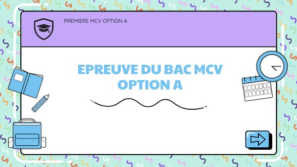 présentation épreuve du bac
