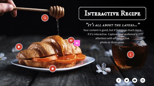 Interactive recipe | Genially