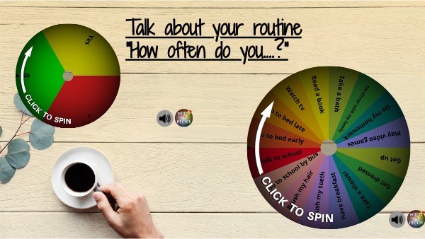 Daily routine frequency | Genially
