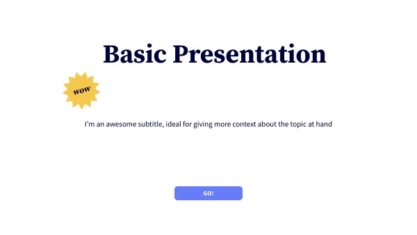 BASIC PRESENTATION