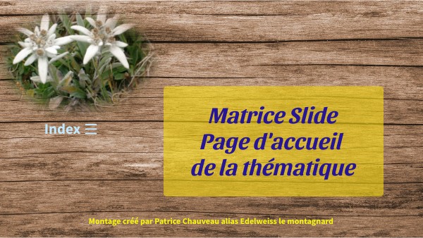 Matrice Ne pas modifier, faire copie