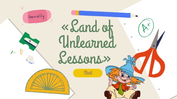 Квест «Land of Unlearned Lessons» 4 кл Unit 4 | Genially