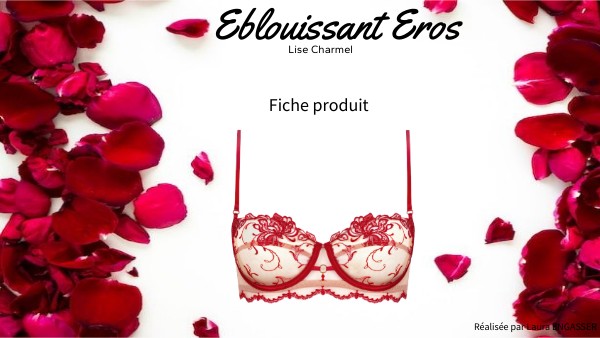 Soutien-gorge Lise Charmel 95D Beige Dentelle Florale Brillante - Très Bon État