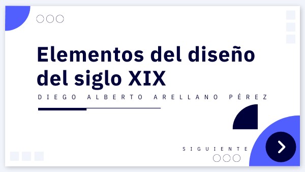 Elementos del diseño del Siglo XIX