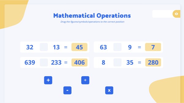 MATHEMATICAL OPERATIONS | Genially