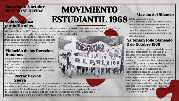 Movimiento Estudiantil 1968 | Genially