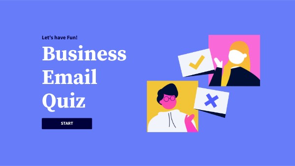 Business Email quiz | Genially