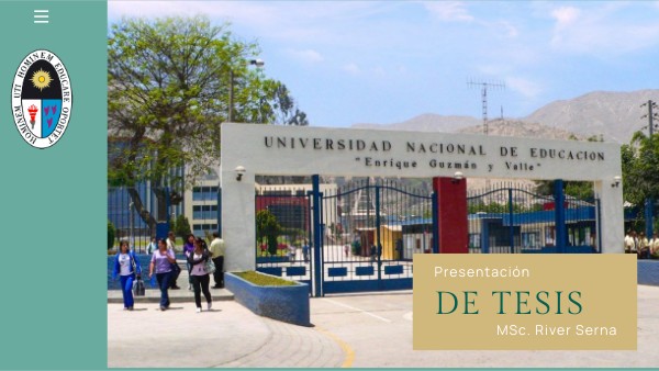 Presentación sobre la tesis de grado
