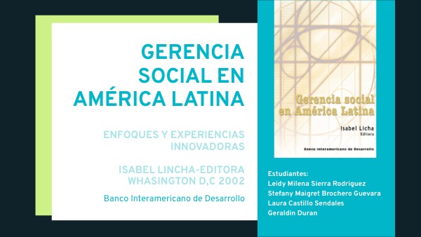 GERENCIA SOCIAL EN AMERICA LATINA | Genially