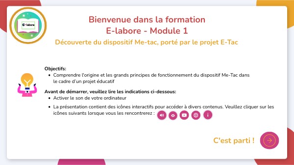 Module 1 : E-labore | Genially