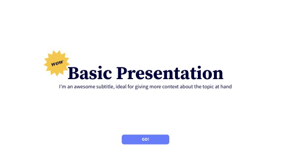 BASIC PRESENTATION | Genially