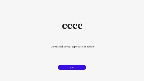 Basic interactive presentation | Genially