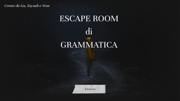 Escape room grammatica