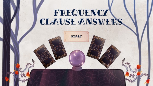 HOW OFTEN ANSWERS QUIZ | Genially