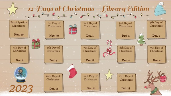 Countdown to Christmas in the Library | Genially