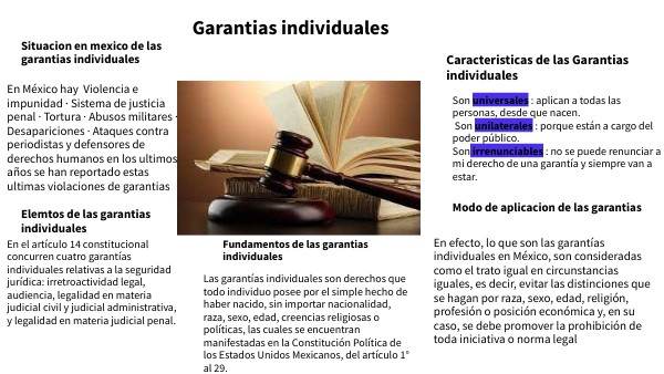 Genially garantias individuales | Genially