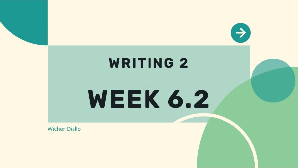 Writing 2: Week 6.2 | Genially