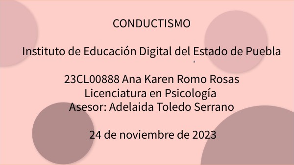 MAPA CONCEPTUAL CONDUCTISMO | Genially