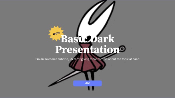 BASIC DARK PRESENTATION
