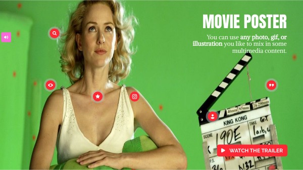 Interactive movie poster