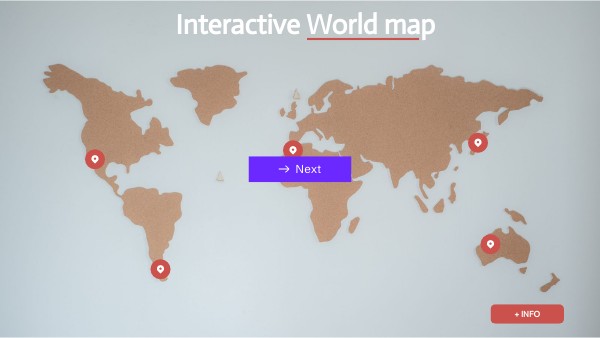 Interactive world map