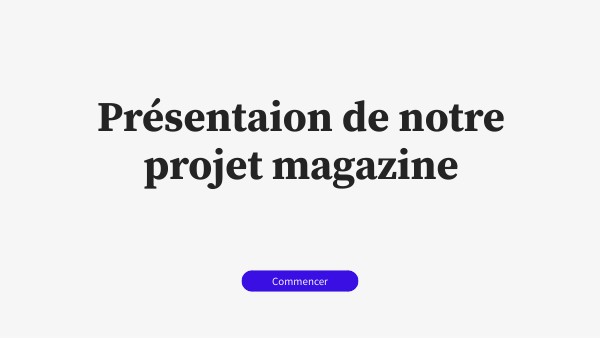 Présentation interactive basique | Genially