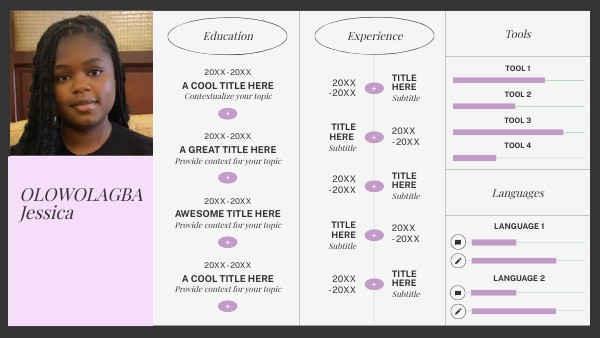 CV infographique