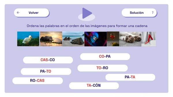 FLASHCARD ORDENAR RESPUESTAS | Genially