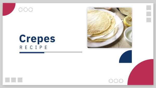 Crepes recipe