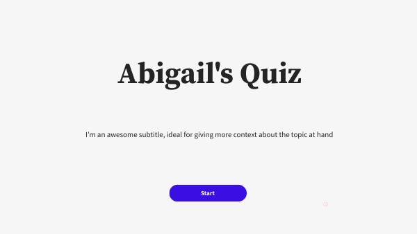 Basic digital quiz