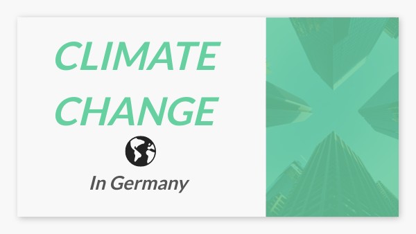 Climate change in Germany | Genially