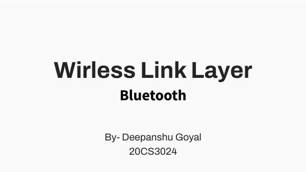 wireless link layer