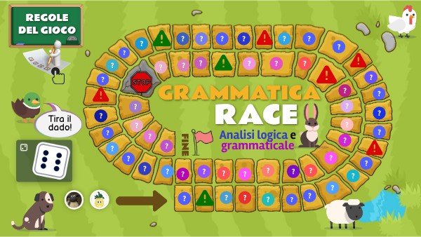 Grammatica race | Genially