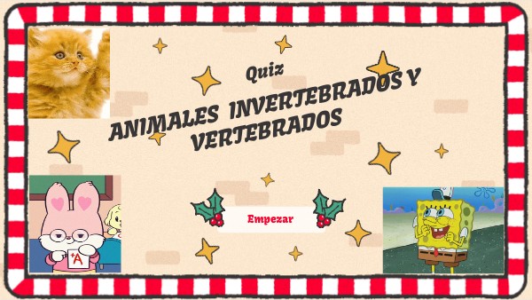 Quiz Animales Invertebrados Y Vertebrados Quiz Animales Invertebrados Y Vertebrados