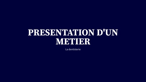 BASIC DARK PRESENTATION