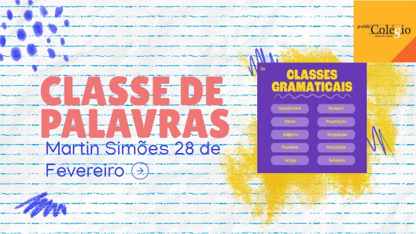 Classe de Palavras | Genially