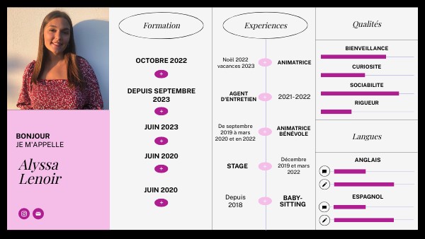 CV infographique