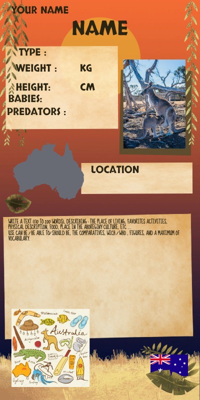 Aussie Animals Genially