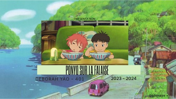 Presentation Ponyo Sur La Falaise