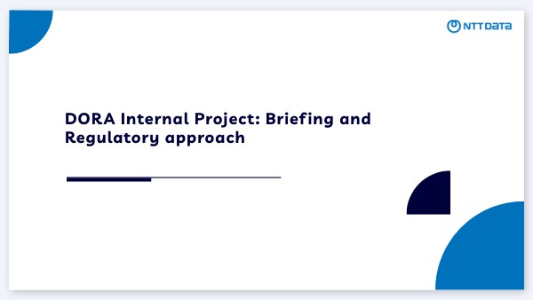 DORA Internal Project - NTT DATA | Genially