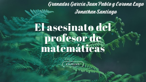Asesinato del profesor de matemáticas LM Matemáticas