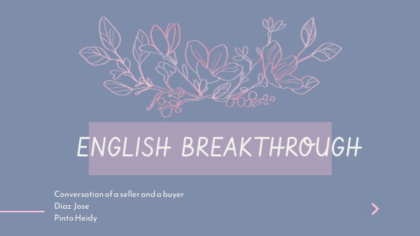 ENGLISH BREAKTHROUG