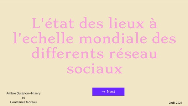 Présentation interactive basique