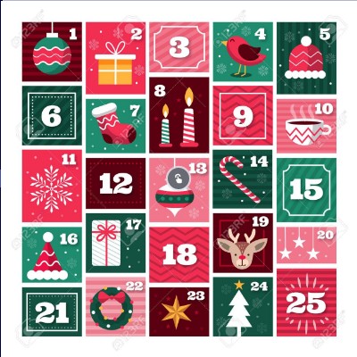 Calendario dell'Avvento consapevole e contemplativo, fatto a mano