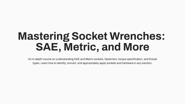 SAE and Metric | Genially