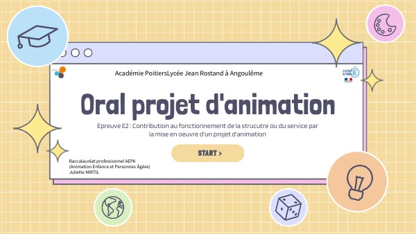 Exemple De Projet D'animation Autour Du Livre Dossier projet d'animation | Genially