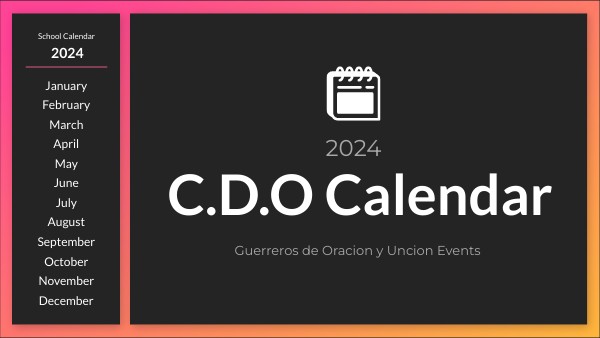 2024 school calendar | Genially